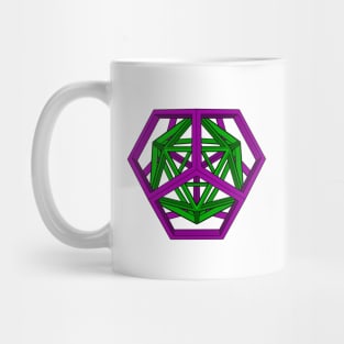 gmtrx lawal geometron with dodecahedron, icosahedron Mug